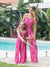 Barbie Mommy and Me Bamboo Allover Print Jumpsuit Hot Pink