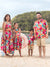 Colorful Family Matching Outfits sSleeveless Strap Top and Skirt Co-ord Set & Shirt Sets Summer Vacation Clothe for Beach, Photoshoots, Travel Hot Pink