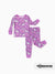 Bamboo Baby/Toddler 2-Piece Childlike Animal Print Snug-Fitting Pajamas Set Purple