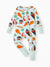 Kids Baby / Girl Bamboo Pajamas With Childlike Print (Snug-Fitting) Light Green