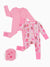 Bamboo Baby Boy/Girl 2-Pack Solid&Bee Printed 2-Way Zipper Anti Slip Footie Pink