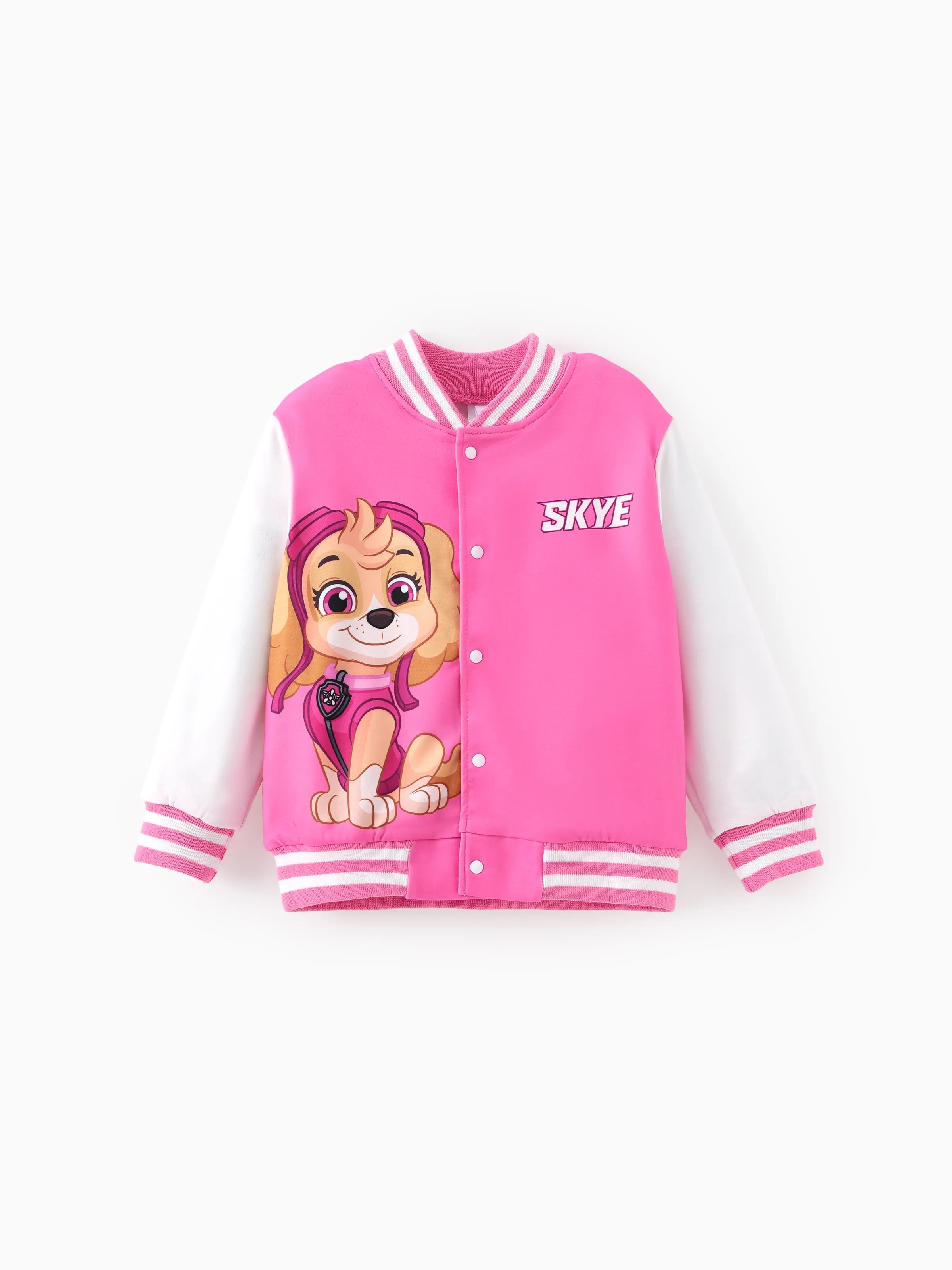 Cute Spring Outfits for Girls The PAW Patrol Toddler Girl Skye Print Bomber Jacket in Pink