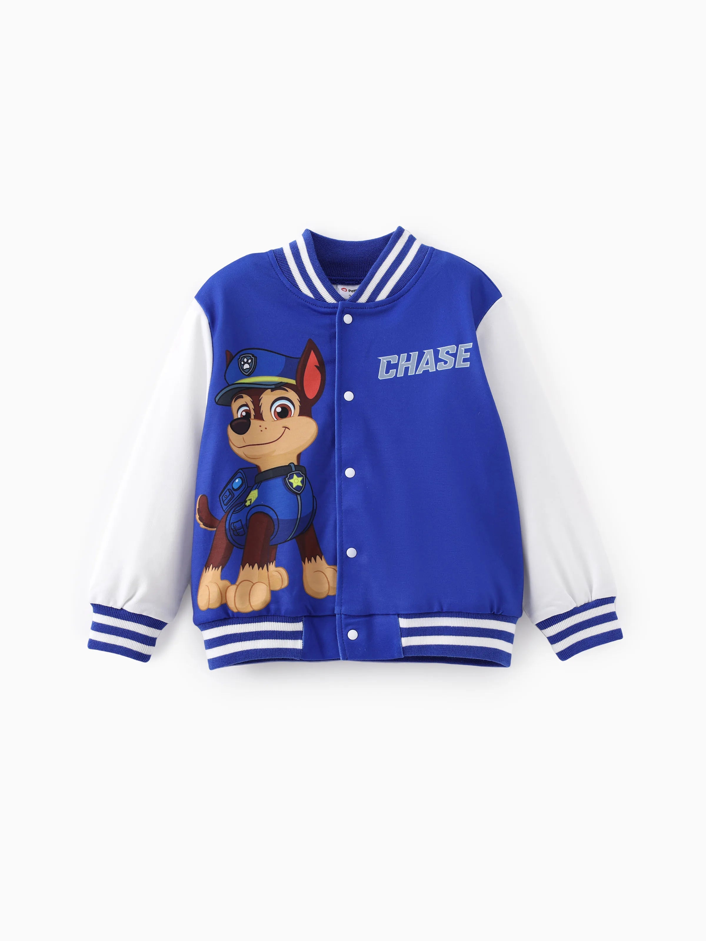 Casual Boys Spring Outfits PAW Patrol Toddler Boy Chase Print Bomber Jacket Blue