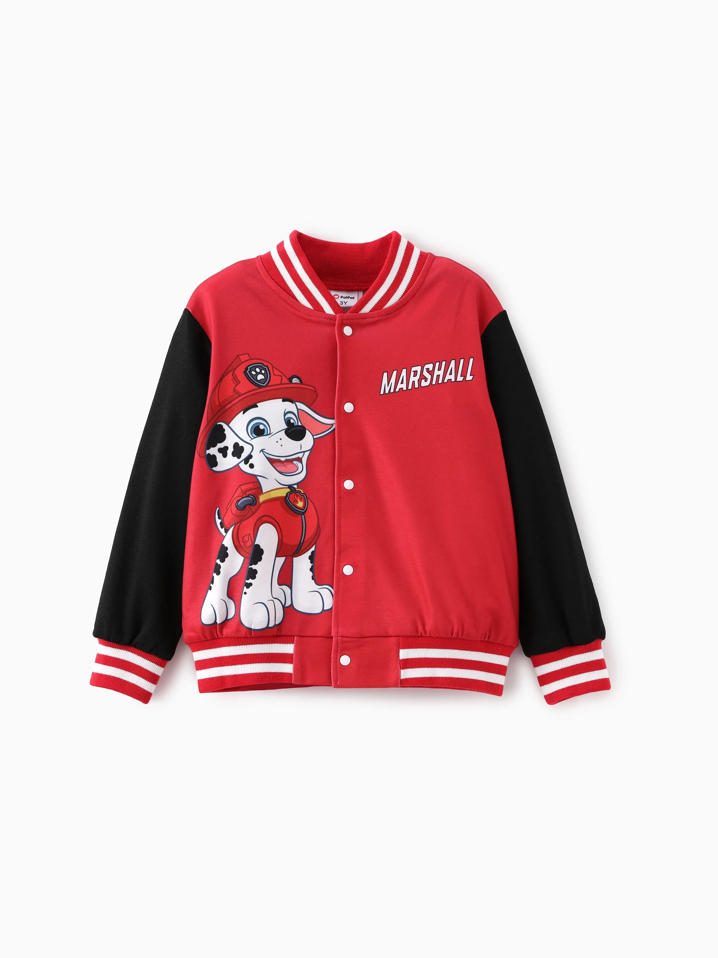 Casual Boys Spring Outfits PAW Patrol Toddler Boy Marshall Print Bomber Jacket Red