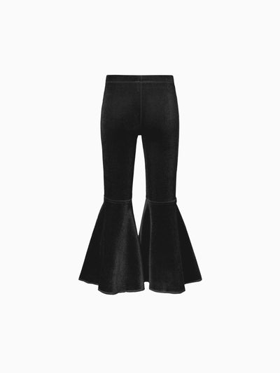 Toddler Girl Avant-garde Horn Edge Sweatpants Black