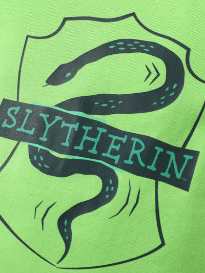 Harry Potter 1pc Baby Boy College Badge Pattern Romper Green