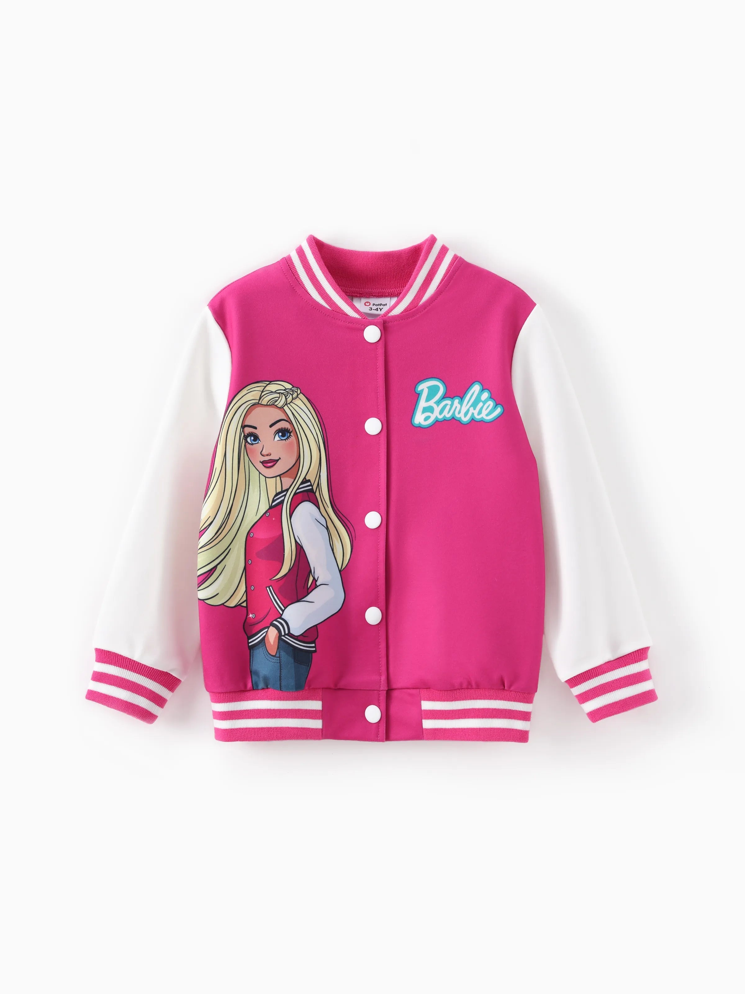 Cute Spring Outfits for Girls The Barbie Outfit Toddler/Kid Girl Naia Letter Print Colorblock Lightweight Bomber Jacket in Roseo
