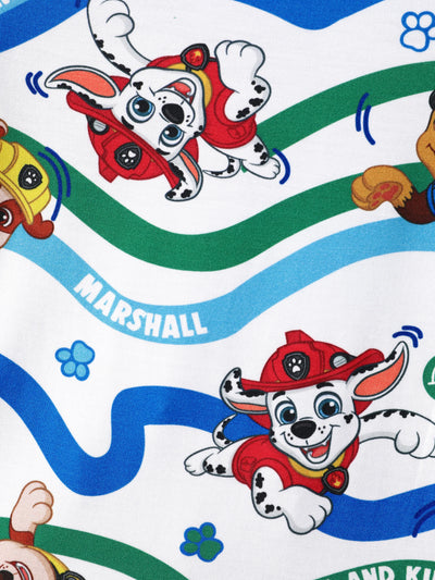 PAW Patrol Bamboo Toddler Boy 2pcs Chase/Marshall/Rubble Snug-Fitting Pajamas Set Blue
