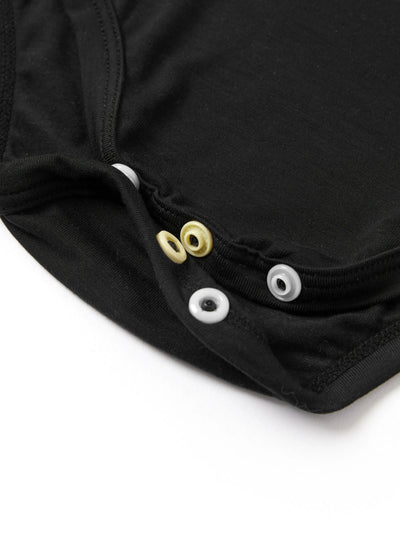 Bamboo Baby Boy/Girl Casual Romper Black