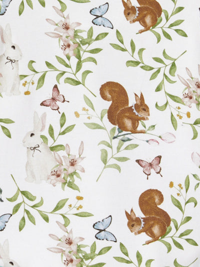 Bamboo Baby Boy/Girl 2-Pack Solid&Printed Rompers Set Light Green