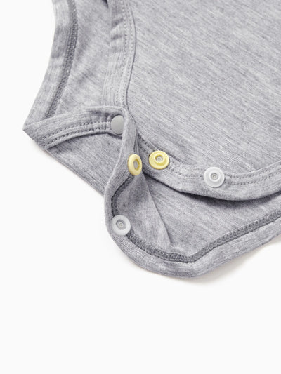 Baby Boy/Girl 4-Piece Modal Solid Color Rompers Set White