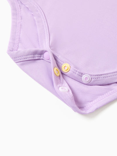 Bamboo 5-Pack Baby Boy/Girl Casual Romper Pink
