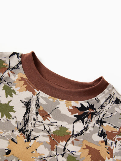 Christmas / Halloween Pajamas 2-piece Bamboo Pajamas Set With Playful Print for Toddler / Kids ( Snug-Fitting) Brown