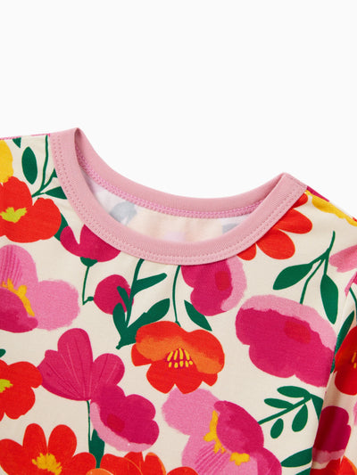 Christmas / Halloween Pajama 2-piece Bamboo Pajamas Set With Childlike Print for Baby / Toddler( Snug-Fitting) Pink