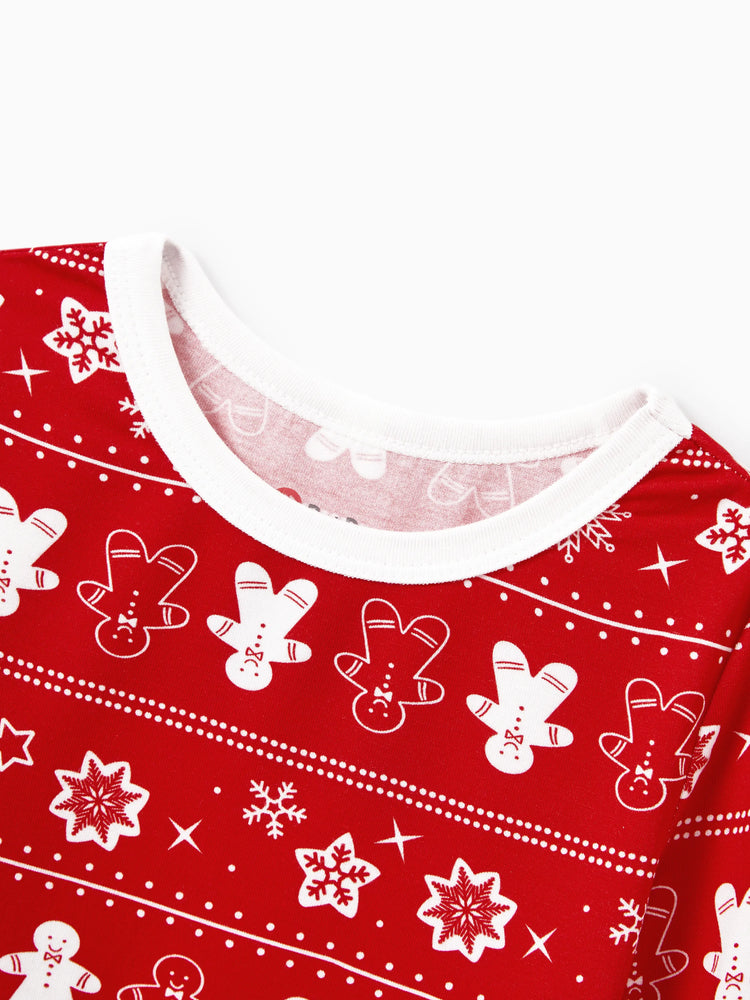 Christmas / Halloween Pajama 2-piece Bamboo Pajamas Set With Childlike Print for Baby / Toddler( Snug-Fitting) Red
