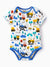 Bamboo Baby Boy/Girl 1pc Allover Print  Bodysuits  Royal Blue