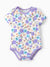 Bamboo Baby Boy/Girl 1pc Allover Print  Bodysuits  Purple