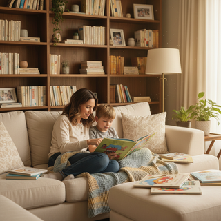 How to raise a reader guide illustration for parents and children building lifelong reading habits